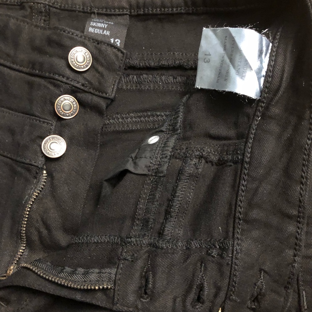 New Woman’s Eunina Black Denim Pants Sz 13!